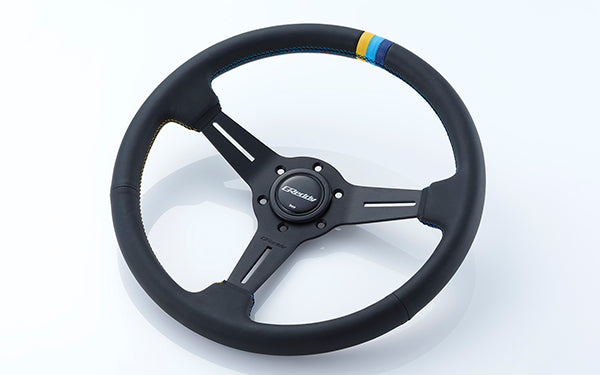 Trust Greddy - Sport Steering Wheels - 3 Spokes Leather - 47mm Deep Dish-16600001 - RZCrewGarage
