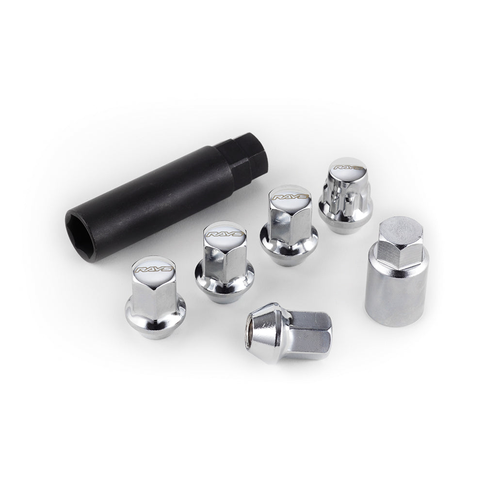Rays - 17HEX Nut & Lock Set L31 - 4H - Closed - M12x1.5 - (16 Pieces) - RZCrewGarage