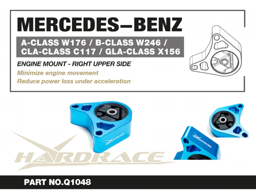 Hardrace - Right Upper Side Engine Mount 1 Piece Transmission Set (Mt) - Mercedes Benz - B 200 BlueEFFICIENCY W246 - Q1048