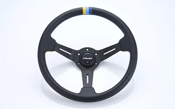 Trust Greddy - Sport Steering Wheels - 3 Spokes Leather - 80mm Deep Dish-16600002 - RZCrewGarage