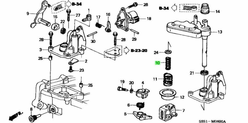 Genuine Honda Parts - Spring, First-Second Select - Honda - Civic Type R FD2R-24464-PPP-000 - Rzcrewgarage