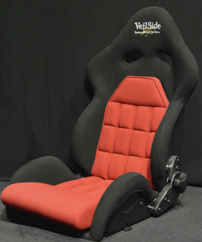 Veilside VS D-1R Carbon Reclinable Seat - Black-VS D-1RC - Rzcrewgarage