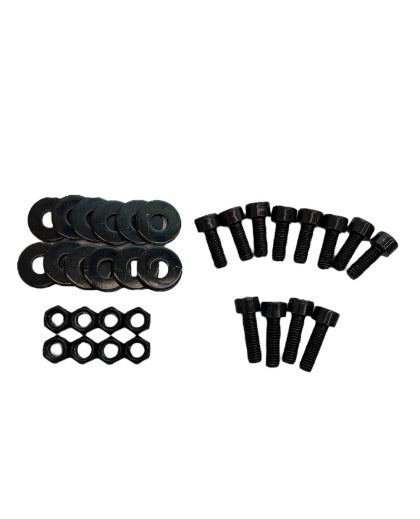 Sparco Seat Hardware Spacer Kit Side Mount - Black Zinc-50002ZN - Rzcrewgarage