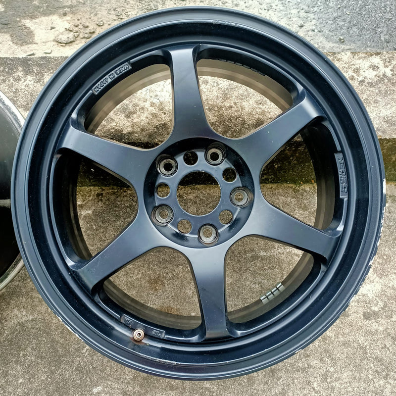5Zigen Pro Racer GN+ (Second Hand set of 4) - 17x7.5J - 5x114.3 - ET: 43 (Black)