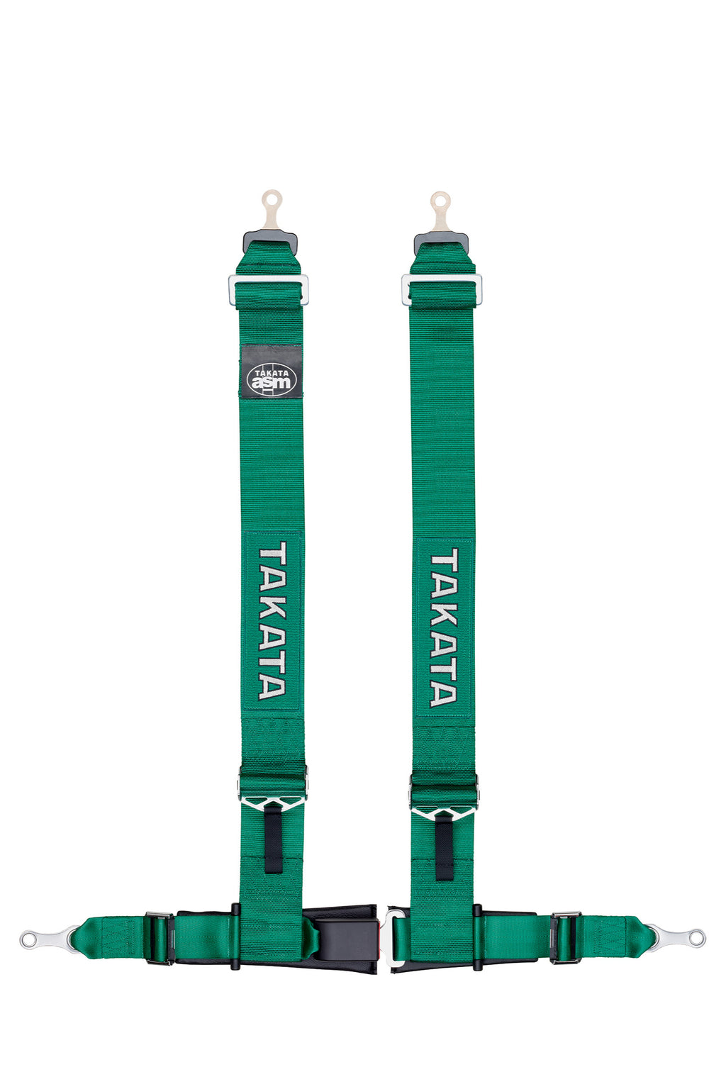 TAKATA Drift III Bolt On Harness - Green / Black