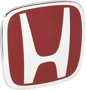 Genuine Honda Parts - Front RED H emblem - Honda - Civic Type R FD2R - 75700-SNW-003 - Rzcrew Garage