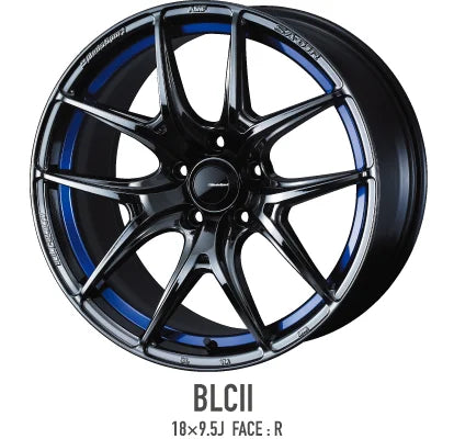 WedsSport SA-01R - 18x7.5J - 5x114.3 - ET: 35 (Blue Light Chrome II) - 5x114-3 - SA-01R187.5355x114.3-BLCII
