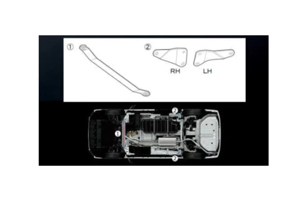 TRD - GR BRACE SET - Toyota Noah Hybrid ZWR90G