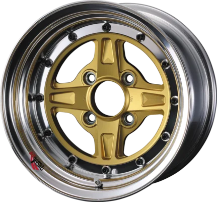 Weds RacingForg NG - 15x12J - 4x100 - ET: -25 (Yellow Anodised) - 4x100 - NG1512-254x100-Y-A
