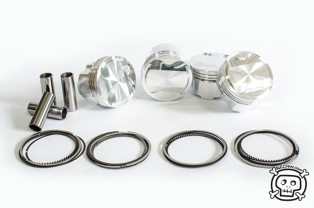 Rzcrew Racing - Forged Pistons 88mm - 8:5 to 15:0 Compression Ratio - Toyota 8AR-FTS