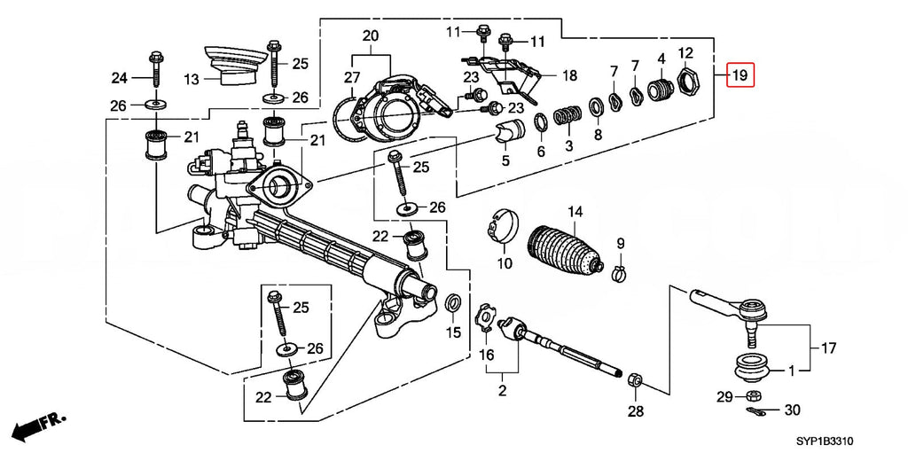 Genuine Honda Parts - Box COMP. Power steering - Honda Crossroad RT1-53601-SYP-003 - RZCrewGarage