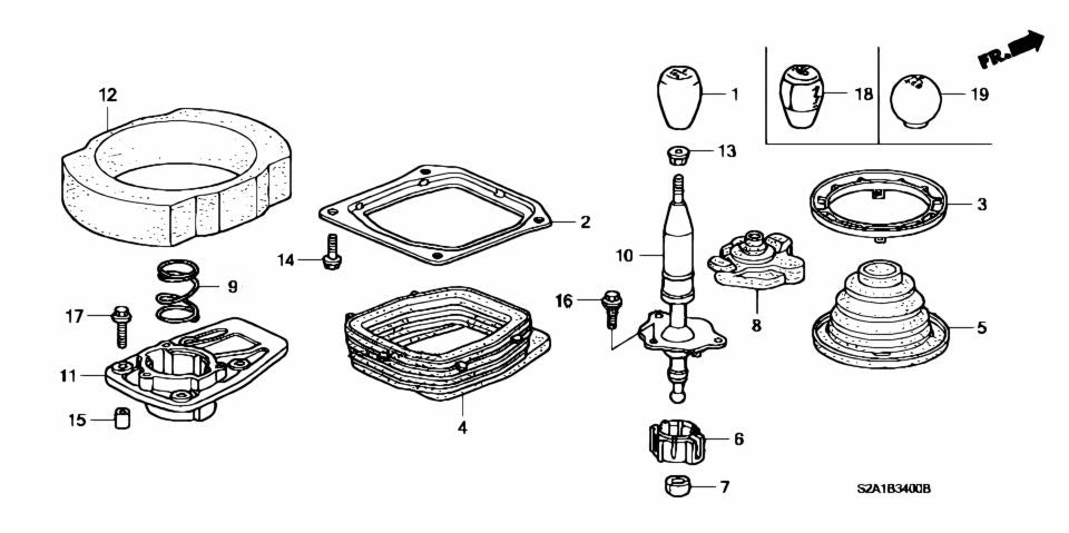 Genuine Honda Parts - Insulator, Change Lever - Honda - AP1/AP2 - 74699-S2A-000 - Rzcrewgarage