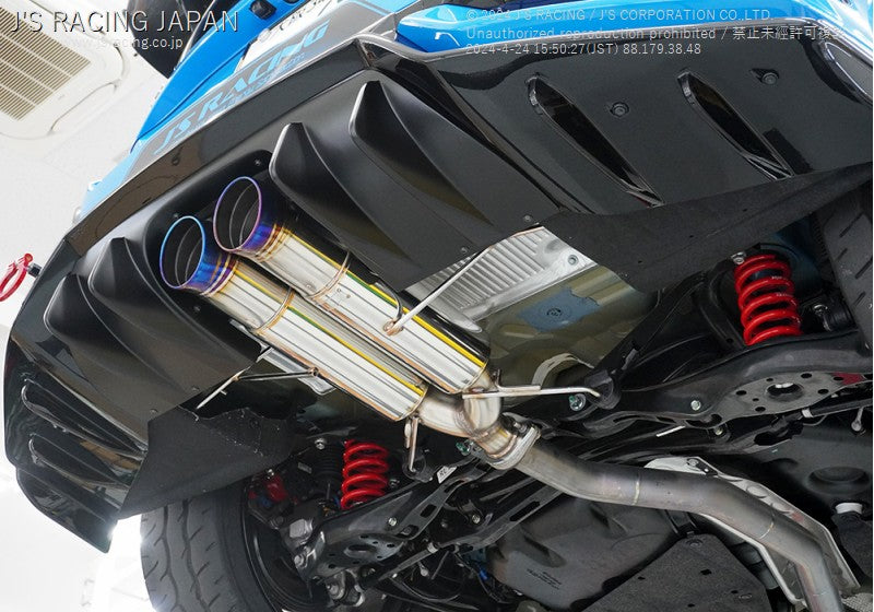 Js Racing - Rear Diffuser FRP - Honda - Civic Type R FK8 - RDF-K8-F - Rzcrew Garage