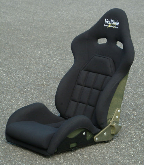 Veilside VS D-1R FRP Reclinable Seat - Black-VS D-1RFRP - Rzcrewgarage