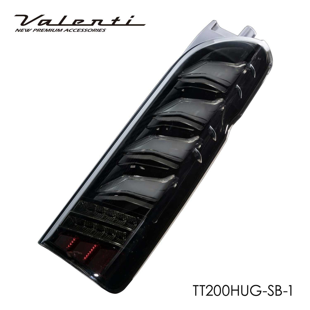 Valenti - Jewel LED Tail Lamp Ultra Gamma R (Light Smoke/Black Chrome) - Toyota - Hiace Van TRH200K - TT200HUG-SB-1 - TT200HUG-SB-1 - Rzcrew Garage