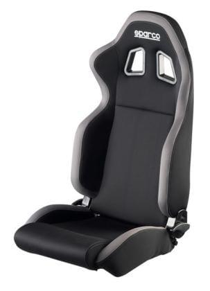 Sparco R100 Reclinable Seat - Tubular - Black,Grey - Fabric-00961NRGR - Rzcrewgarage