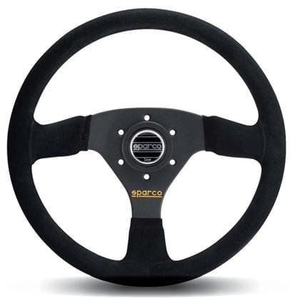 Sparco - R333 Steering Wheels - 3 Spokes Suede - 39mm Deep Dish-015R333PSNO - RZCrewGarage