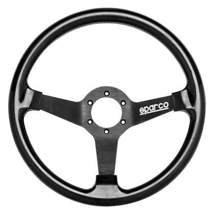 Sparco - R350 Silicon Steering Wheels - 3 Spokes Silicon - 78mm Deep Dish-015R350SNR - RZCrewGarage