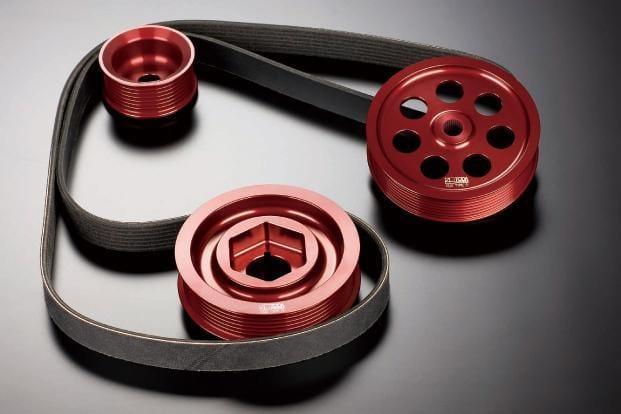 Toda Racing - Lightweight Pulleys Kit (W/o AC) for DC5 - Honda - K20A - 13810-DC5-H00 - 13810-DC5-H00