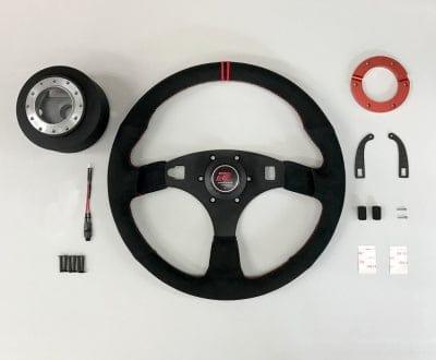 Seeker - Racing Spec Steering Wheels kit - 3 Spokes Alcantara - Honda Civic Type R FK8-27000-STG-FK0 - RZCrewGarage