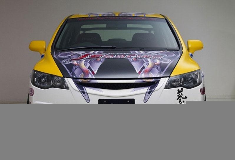 Js Racing - Front Sports Grille TYPE-X - Honda - Civic Type R FD2R - AG-D2 - Rzcrew Garage