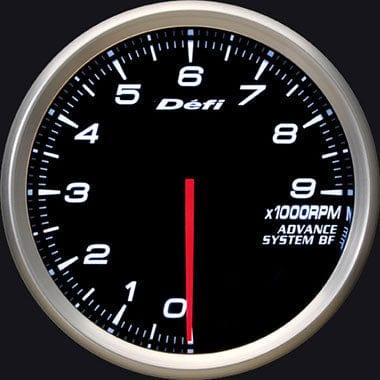 Defi White Advance BF RPM Gauge - 80mm - 9000 Rpm-DF10901 - RZCrewGarage