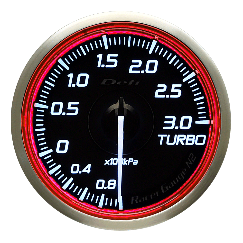 Defi Red Racer N2 Boost Gauge - 60mm - 3 Bar-DF16703 - RZCrewGarage