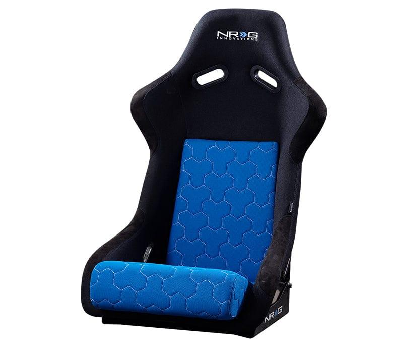 NRG FRP 300 (Large) Fixed Bucket Seat - Black/Blue/Red-FRP-300 - Rzcrewgarage
