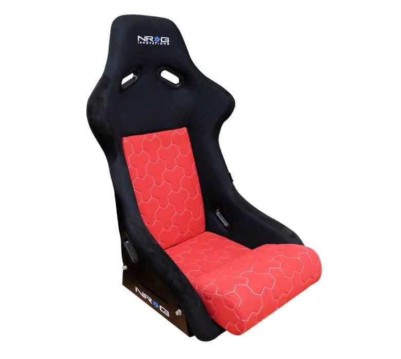 NRG FRP 300 (Large) Fixed Bucket Seat - Black/Blue/Red-FRP-300 - Rzcrewgarage