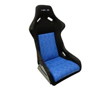 NRG FRP 300 (Large) Fixed Bucket Seat - Black/Blue/Red-FRP-300 - Rzcrewgarage
