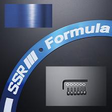 SSR Japan Forumla Aero Spoke SSRJAPAN-FAESPOSL-195100-1137TS-JP1 Blue Aero Plate