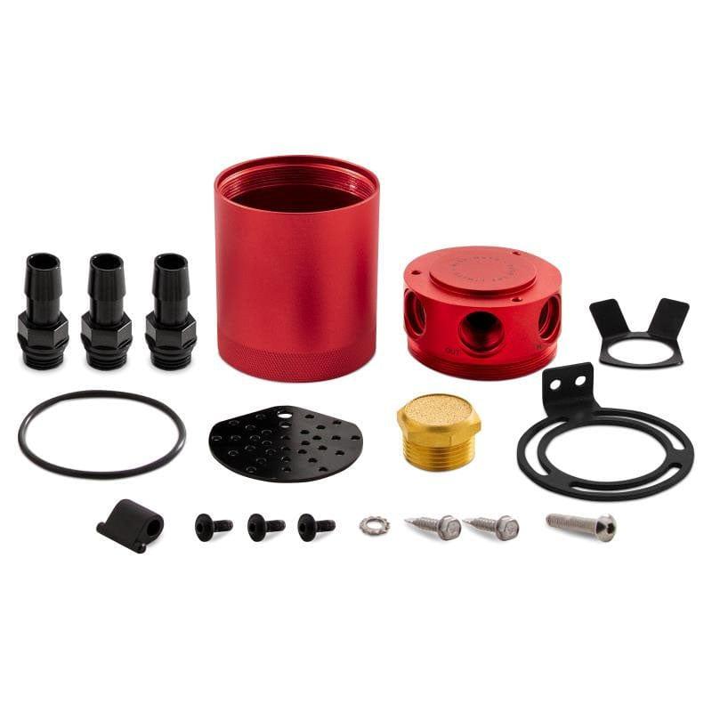 Mishimoto Compact Baffled Oil Catch Can - 3-Ports MMBCC-CBTHR-RD