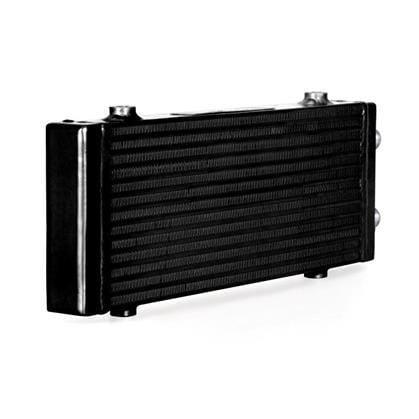 Mishimoto - Universal Dual Pass Bar & Plate Oil Cooler - Black - Universal - MMOC-DP-MBK - Rzcrewgarage
