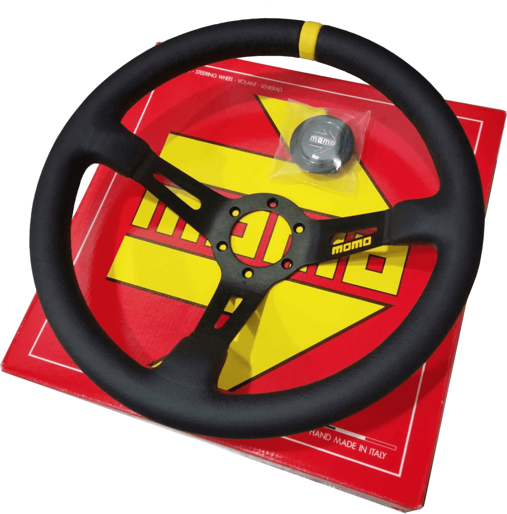 Momo - Mod-08 Steering Wheels - 3 Spokes Leather - 90mm Dish-M-58 - RZCrewGarage