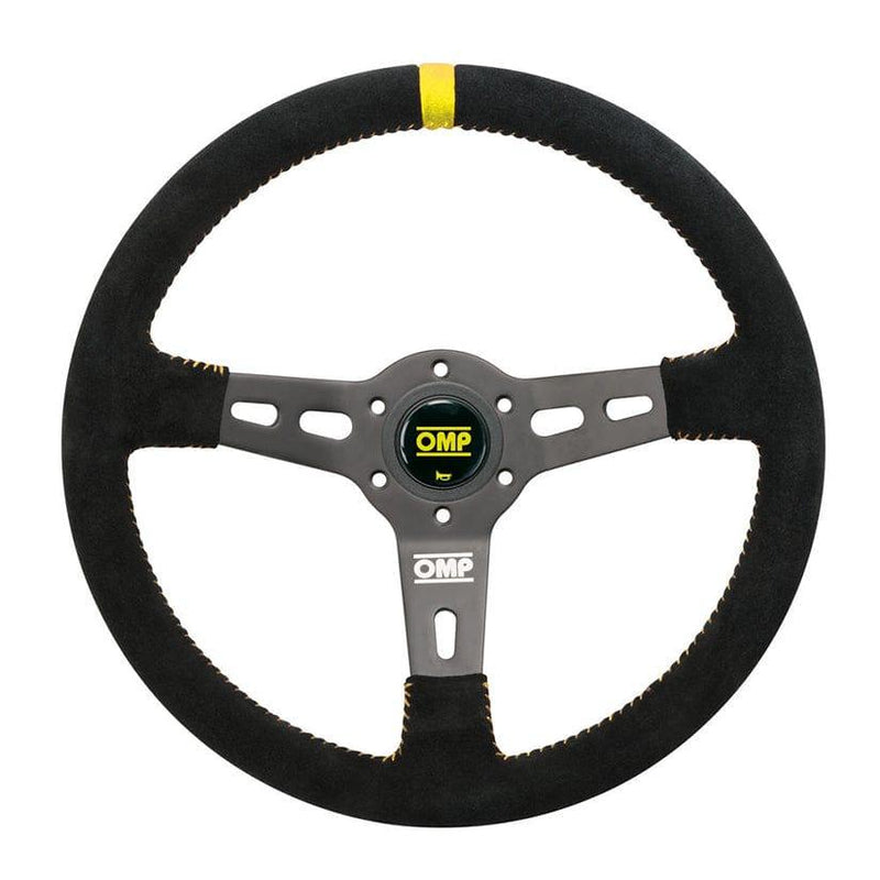 OMP - RS Steering Wheels - 350mm - 3 Spokes Suede - OD/2055/N - RZCrewGarage