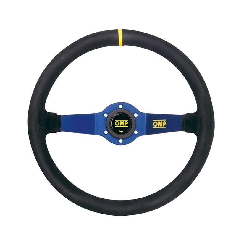 OMP - RALLY SCAMOSCIATO Steering Wheels - 350mm 2 Spokes Suede - OD/1951/BN - RZCrewGarage
