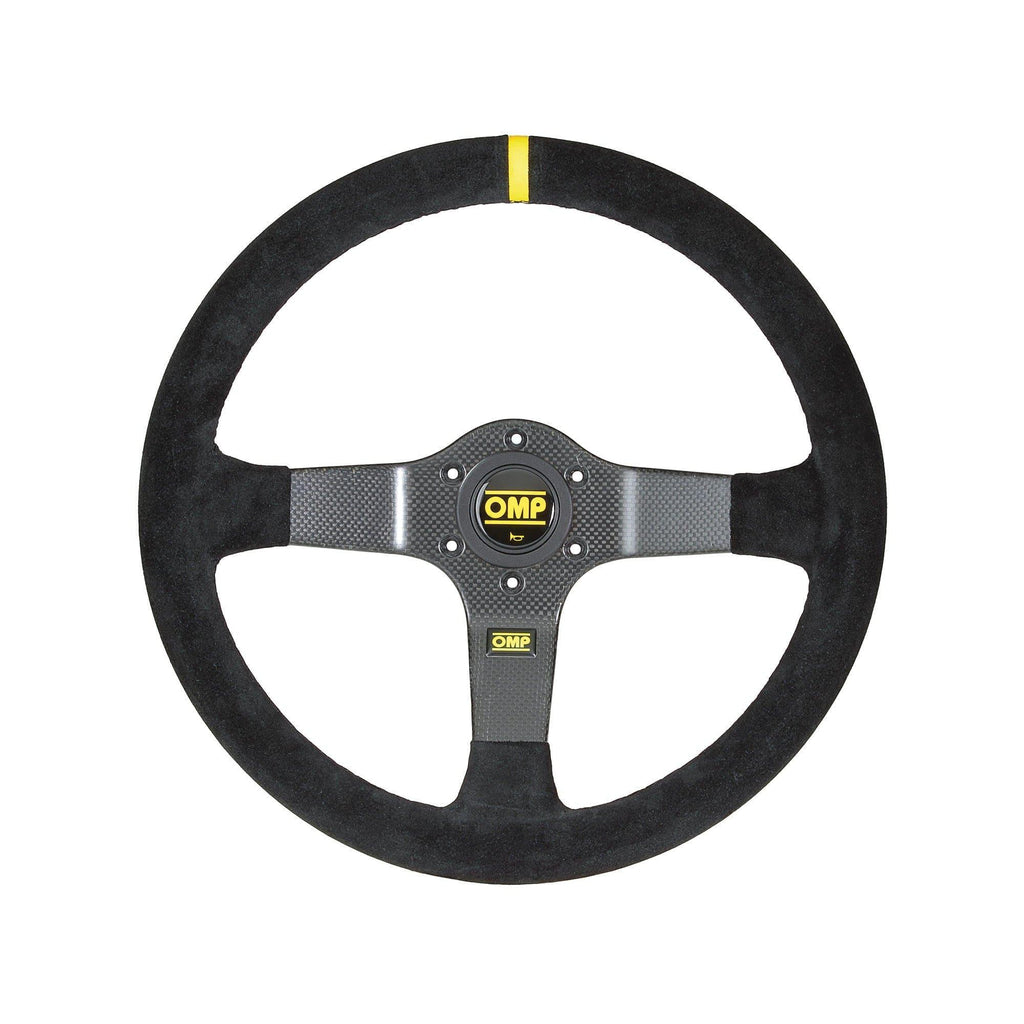 OMP - 350 CARBON D Steering Wheels - 350mm 3 Spokes Suede - OD/2028/N - RZCrewGarage
