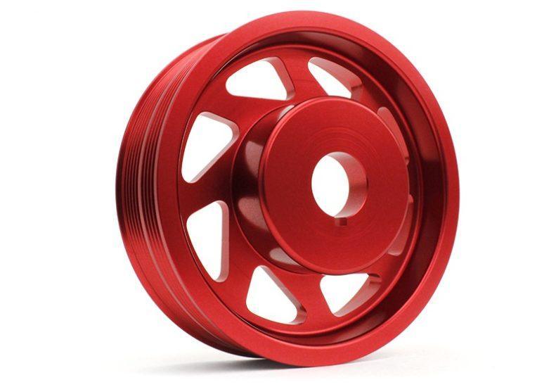 Perrin - Crank Pulley (Red) - Subaru - EJ20/22/25 - PSP-ENG-100RD - PSP-ENG-100RD