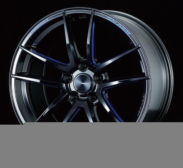 WedsSport RN-55M - 19x8J - 5x112 - ET: 48 (Black Blue Machining) - 5x112 - RN-55M-198511248-BBM