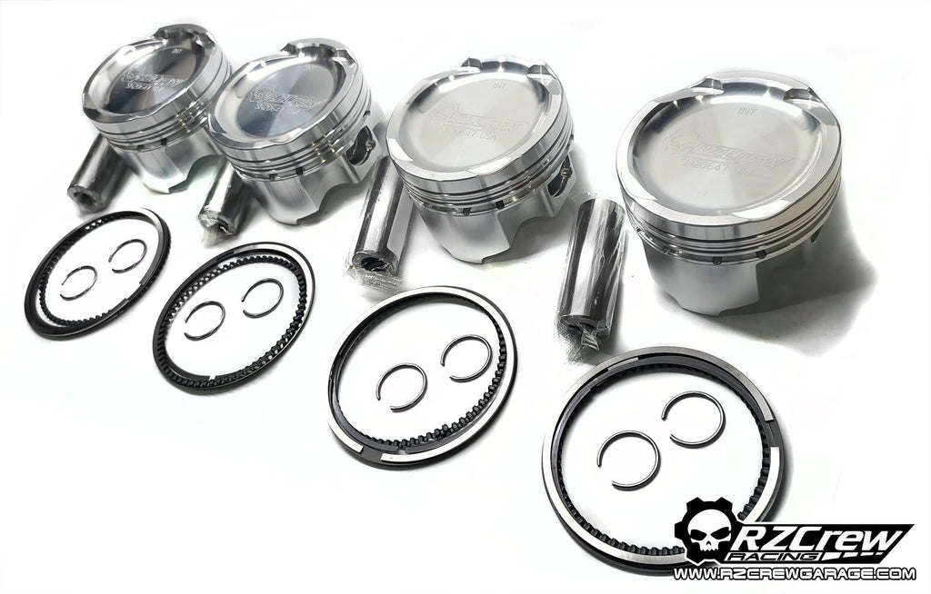 Rzcrew Racing - Forged Pistons 87mm - 8:5 to 15:0 Compression Ratio - Honda - F22C