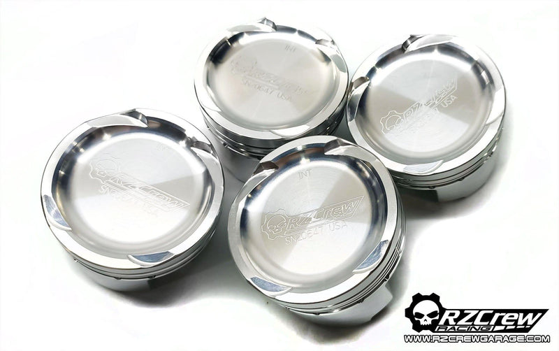 Rzcrew Racing - Forged Pistons 83.5mm - 8:5 to 15:0 Compression Ratio - Mazda - BP