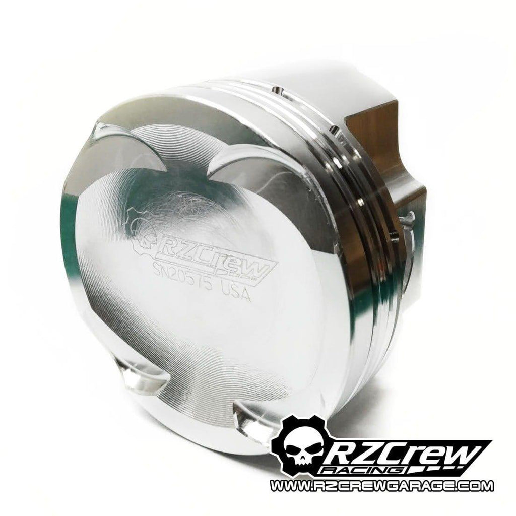 Rzcrew Racing - Forged Pistons 87mm - 8:5 to 15:0 Compression Ratio - Mitsubishi - 4B11T