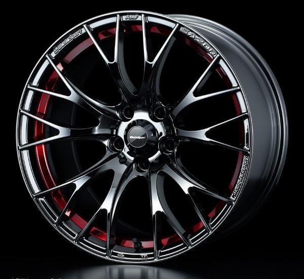 WedsSport SA-20R - 17x7J - 4x100 - ET: 43/50 (Red Light Chrome) - SA-20R-177410043-RLC