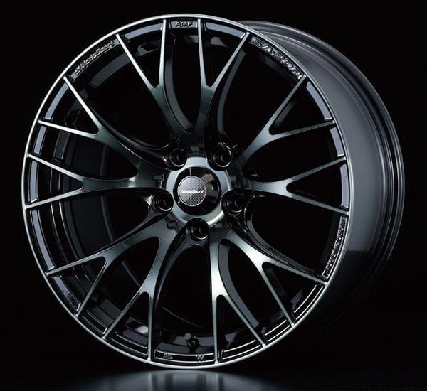 WedsSport SA-20R - 17x7.5J - 5x114.3 - ET: 45 (Worth Black Clear) - 5x114-3 - SA-20R-17755114345-WBC