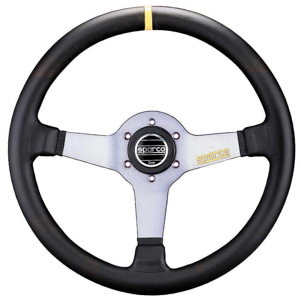 Sparco - L550 Steering Wheels - 3 Spokes Leather - 63mm Deep Dish-015TMZL9 - RZCrewGarage