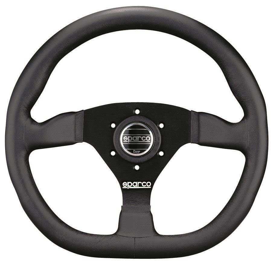 Sparco - Ring L360 Steering Wheels - 3 Spokes Leather / Suede - Flat Dish - RZCrewGarage