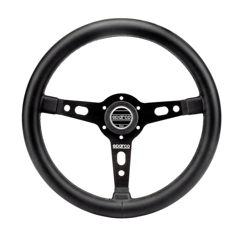 Sparco - Targa 350 Steering Wheels - 3 Spokes Leather - 39mm Deep Dish - RZCrewGarage