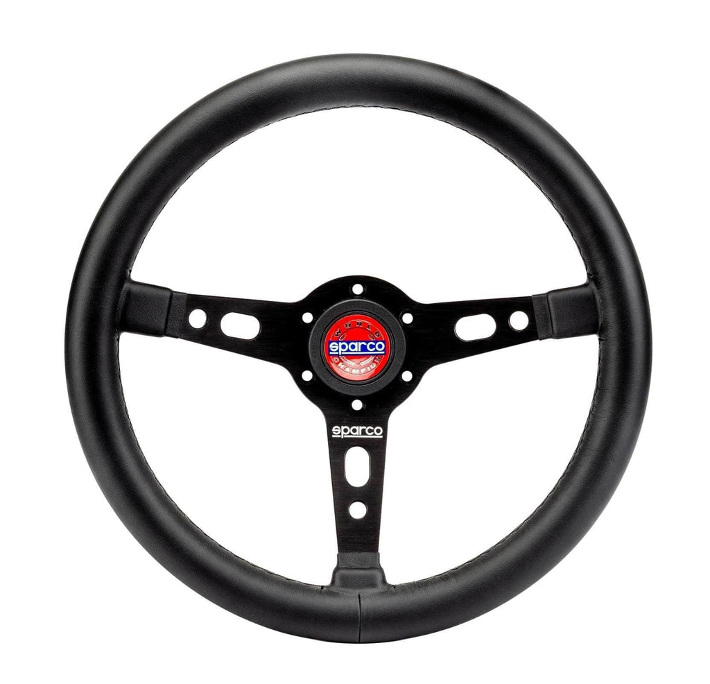 Sparco - Targa 350 Steering Wheels - 3 Spokes Leather - 39mm Deep Dish - RZCrewGarage