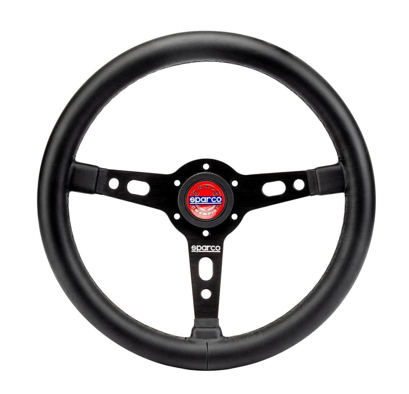 Sparco - Targa 350 Steering Wheels - 3 Spokes Leather - 39mm Deep Dish - RZCrewGarage
