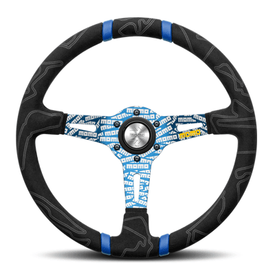 Momo - Ultra Black Steering Wheels - 3 Spokes Suede - 87mm Dish-U-03 - RZCrewGarage